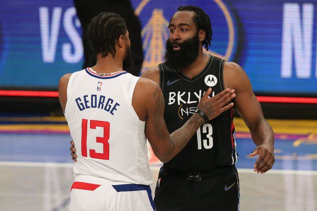 篮球小咖【2月21日nba赛事分析】篮网vs快船,篮网遇强则强,快船双核